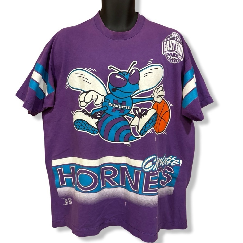 Vintage 90s Charlotte Hornets Salem Sportswear T-Shirt